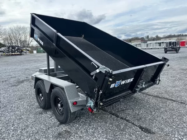 BWise 6x10 Low Profile Dump Trailer w Hydraulic Power Jack (7K GVWR) 4 BWise 6x10 Low Profile Dump Trailer w Hydraulic Power Jack (7K GVWR) - Image 4