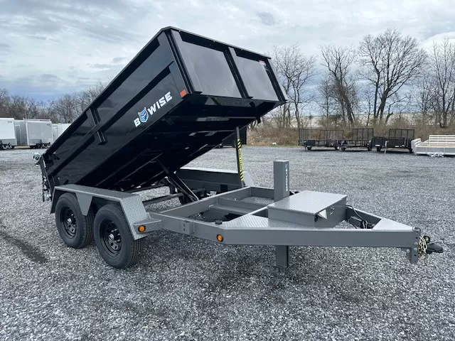 BWise 6x10 Low Profile Dump Trailer w Hydraulic Power Jack (7K GVWR) 6 BWise 6x10 Low Profile Dump Trailer w Hydraulic Power Jack (7K GVWR) - Image 6