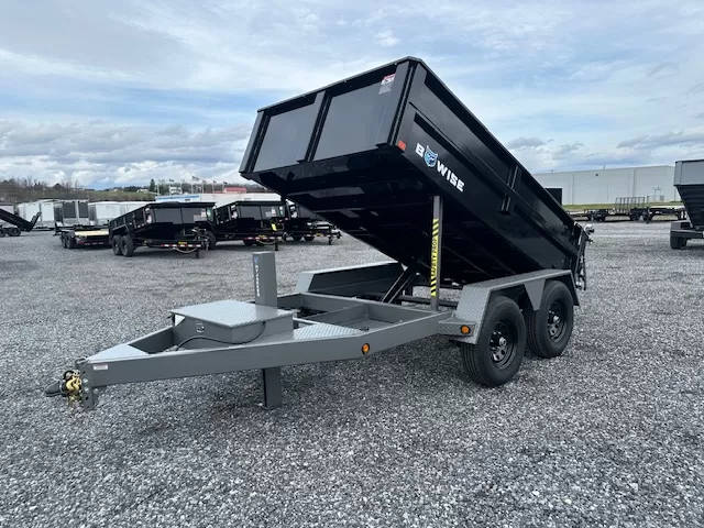 BWise 6x10 Low Profile Dump Trailer w Hydraulic Power Jack (7K GVWR) 1 BWise 6x10 Low Profile Dump Trailer w Hydraulic Power Jack (7K GVWR)