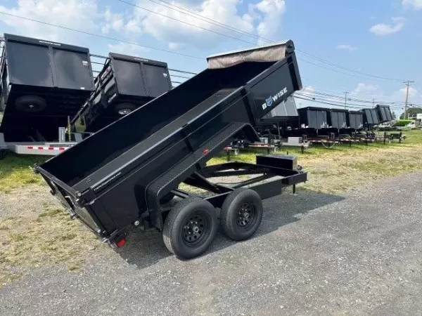 BWise 6x12 Low Profile Dump Trailer w Tarp Kit (10K GVWR) 3 BWise 6x12 Low Profile Dump Trailer w Tarp Kit (10K GVWR) - Image 3