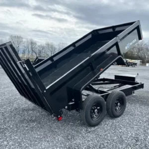BWise 6x12 Dump Trailer w Landscape Ramp Gate (10K GVWR)