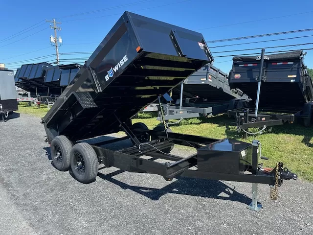BWise 6x12 Dump Trailer w Combo Gate & Slide-Out Ramps (10K GVWR) 1 BWise 6x12 Dump Trailer w Combo Gate & Slide-Out Ramps (10K GVWR)