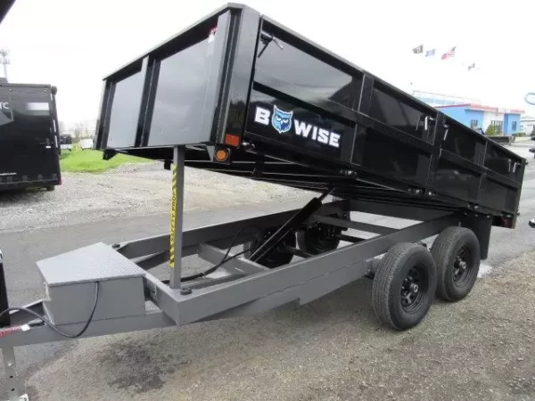 BWise 7x12 Deckover Dump Trailer w Fold Down Sides (14K GVWR) 3 BWise 7x12 Deckover Dump Trailer w Fold Down Sides (14K GVWR) - Image 3
