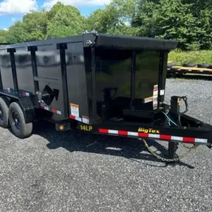 Big Tex 7x14 Dump Trailer w 4′ Solid Steel Sides (High Volume)