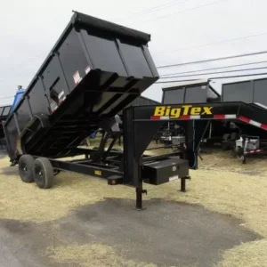 Big Tex 7x16 Gooseneck Dump Trailer w/ Solid High Sides