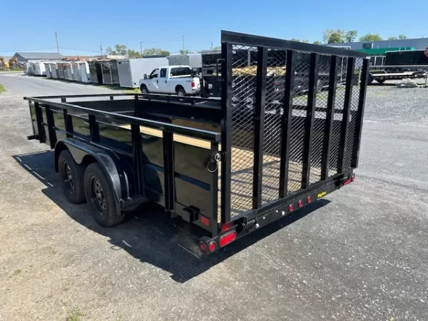 Big Tex 7x16 Utility Trailer w 2′ Solid Steel Sides 4 Big Tex 7x16 Utility Trailer w 2′ Solid Steel Sides - Image 4