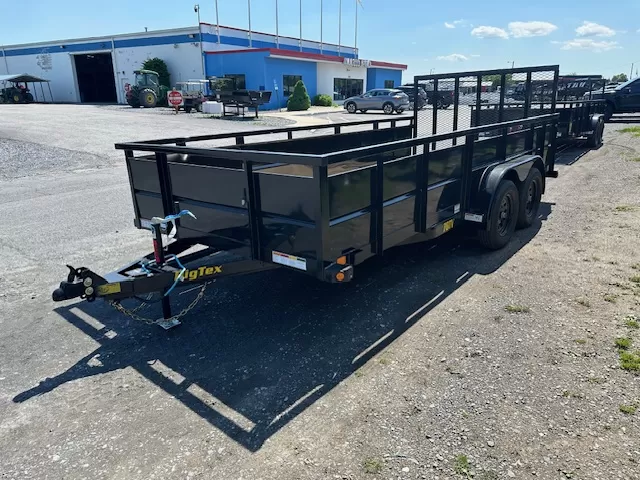 Big Tex 7x16 Utility Trailer w 2′ Solid Steel Sides 2 Big Tex 7x16 Utility Trailer w 2′ Solid Steel Sides - Image 2