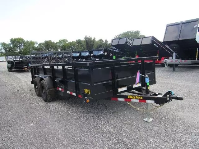 Big Tex 7x16 Landscape Utility Trailer w Solid Steel Sides 1 Big Tex 7x16 Landscape Utility Trailer w Solid Steel Sides