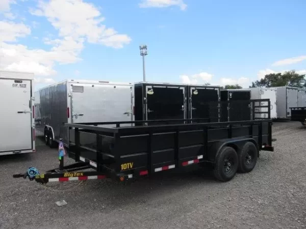Big Tex 7x16 Landscape Utility Trailer w Solid Steel Sides 2 Big Tex 7x16 Landscape Utility Trailer w Solid Steel Sides - Image 2