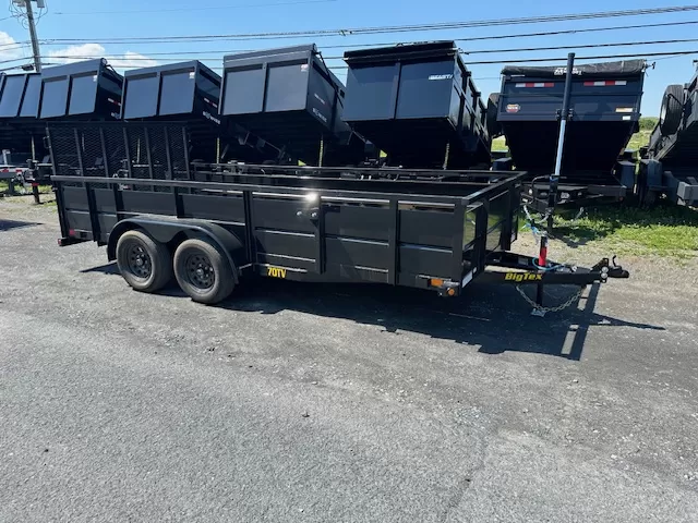 Big Tex 7x16 Utility Trailer w 2′ Solid Steel Sides 1 Big Tex 7x16 Utility Trailer w 2′ Solid Steel Sides