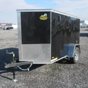 Covered Wagon 5x8 Enclosed Cargo Trailer w Barn Doors