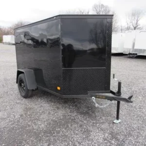 Covered Wagon 5x8 Enclosed Cargo Trailer w Single Rear Door