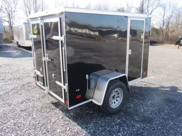 Covered Wagon 5x8 Enclosed Cargo Trailer w Barn Doors 4 Covered Wagon 5x8 Enclosed Cargo Trailer w Barn Doors - Image 4