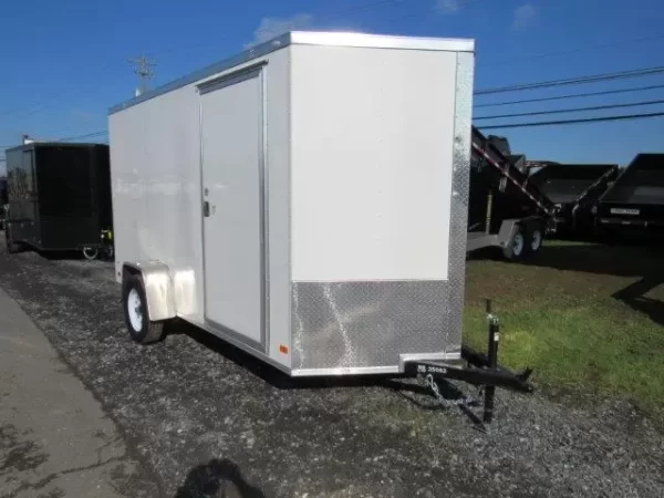 Covered Wagon 6x12 Enclosed Cargo Trailer w Rear Ramp Door 1 Covered Wagon 6x12 Enclosed Cargo Trailer w Rear Ramp Door