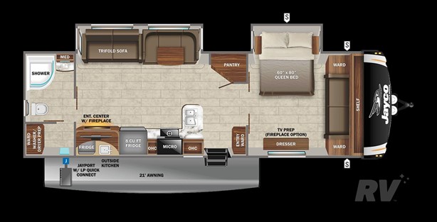 Used 2022 Jayco Eagle HT 320FBOK Travel Trailer w/ Front Suite & Outdoor Kitchen 2 Used 2022 Jayco Eagle HT 320FBOK Travel Trailer w/ Front Suite & Outdoor Kitchen - Image 2