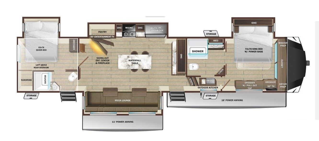 New 2025 Highland Ridge Open Range 3X 390TBS Bunkhouse 5th Wheel 50 New 2025 Highland Ridge Open Range 3X 390TBS Bunkhouse 5th Wheel - Image 50