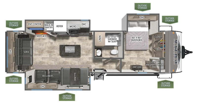 New 2025 Palomino Puma 31RLQS Rear Living Travel Trailer 13 New 2025 Palomino Puma 31RLQS Rear Living Travel Trailer - Image 13