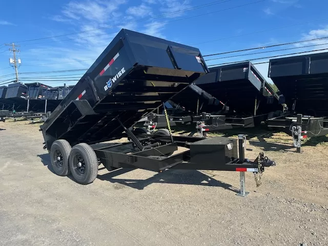 BWise 7x12 Dump Trailer w Ladder Ramps (14K GVWR) 1 BWise 7x12 Dump Trailer w Ladder Ramps (14K GVWR)