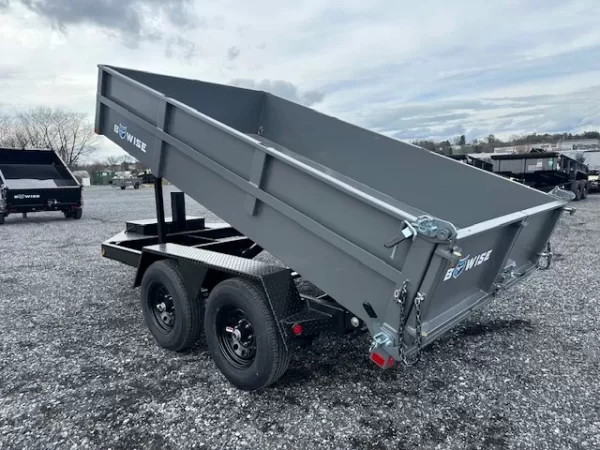 BWise 7x12 Low Profile Dump Trailer w Hydraulic Power Jack (14K) 3 BWise 7x12 Low Profile Dump Trailer w Hydraulic Power Jack (14K) - Image 3
