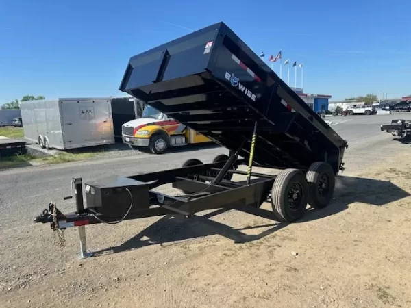 BWise 7x12 Dump Trailer w Ladder Ramps (14K GVWR) 4 BWise 7x12 Dump Trailer w Ladder Ramps (14K GVWR) - Image 4