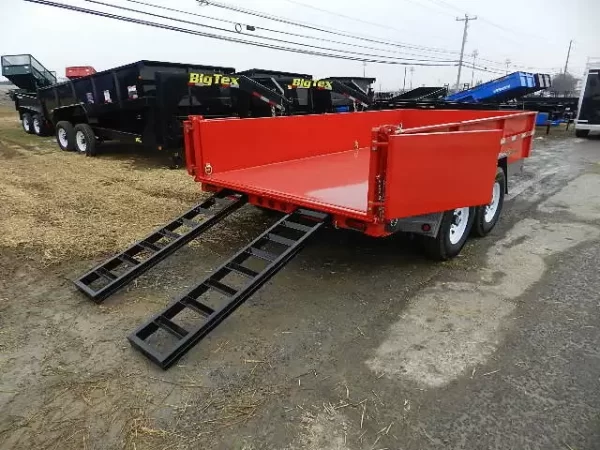 BWise 7x14 Low Profile Dump Trailer w Ramps (14K GVWR) 5 BWise 7x14 Low Profile Dump Trailer w Ramps (14K GVWR) - Image 5