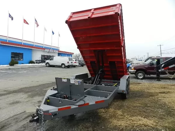 BWise 7x14 Low Profile Dump Trailer w Ramps (14K GVWR) 4 BWise 7x14 Low Profile Dump Trailer w Ramps (14K GVWR) - Image 4