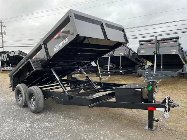 BWise 7x14 Low Profile Dump Trailer w Adjustable Coupler (14K) 1 BWise 7x14 Low Profile Dump Trailer w Adjustable Coupler (14K)