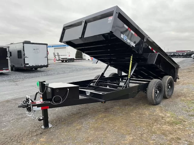 BWise 7x14 Low Profile Dump Trailer w Adjustable Coupler (14K) 3 BWise 7x14 Low Profile Dump Trailer w Adjustable Coupler (14K) - Image 3