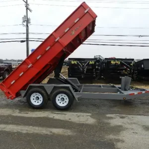 BWise 7x14 Low Profile Dump Trailer w Ramps (14K GVWR)