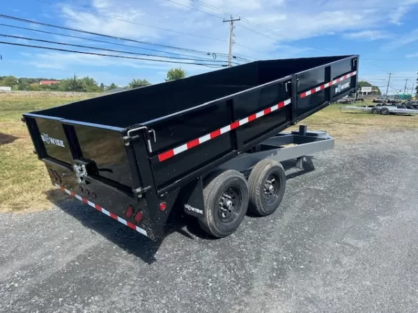 BWise 7x16 Deckover Dump Trailer w/ Fold Down Sides (14K GVWR) 4 BWise 7x16 Deckover Dump Trailer w/ Fold Down Sides (14K GVWR) - Image 4