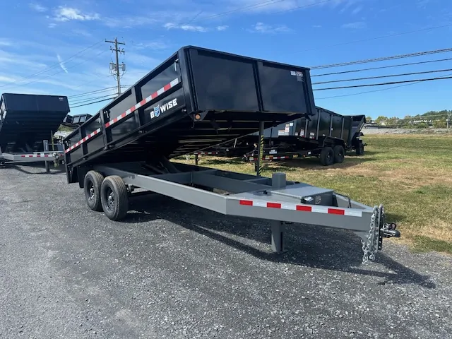 BWise 7x16 Deckover Dump Trailer w/ Fold Down Sides (14K GVWR) 1 BWise 7x16 Deckover Dump Trailer w/ Fold Down Sides (14K GVWR)