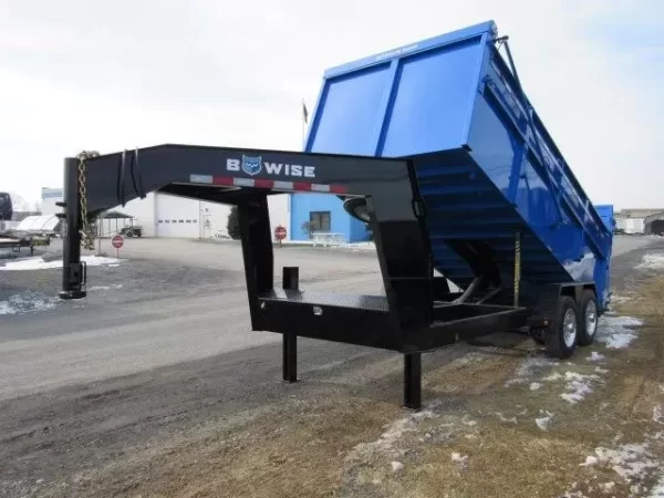 BWise 7x16 Heavy Duty Gooseneck Dump Trailer (21K GVWR) 3 BWise 7x16 Heavy Duty Gooseneck Dump Trailer (21K GVWR) - Image 3