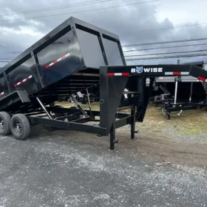 BWise 7x16 Gooseneck High Side Dump Trailer (16K GVWR)