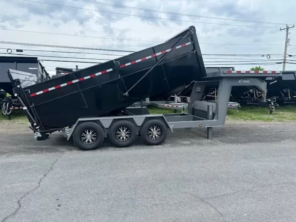 BWise 7x16 Gooseneck Tri-Axle Dump Trailer (21K GVWR) 8 BWise 7x16 Gooseneck Tri-Axle Dump Trailer (21K GVWR) - Image 8