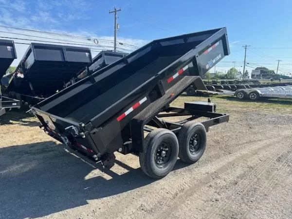 BWise 7x12 Dump Trailer w Ladder Ramps (14K GVWR) 3 BWise 7x12 Dump Trailer w Ladder Ramps (14K GVWR) - Image 3
