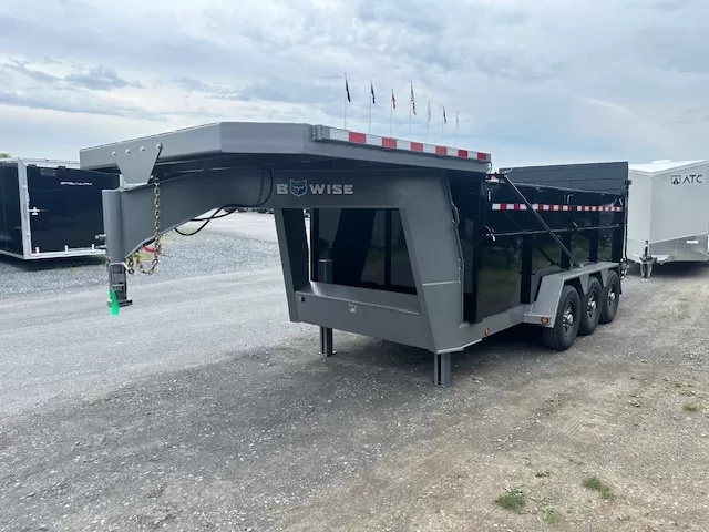 BWise 7x16 Gooseneck Tri-Axle Dump Trailer (21K GVWR) 7 BWise 7x16 Gooseneck Tri-Axle Dump Trailer (21K GVWR) - Image 7