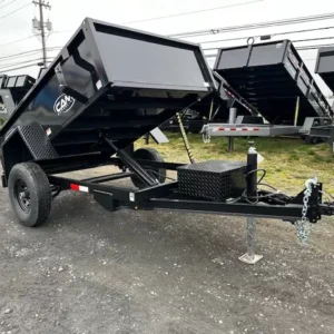 CAM Superline 5x8 Dump Trailer w Spreader Gate (5K GVWR)