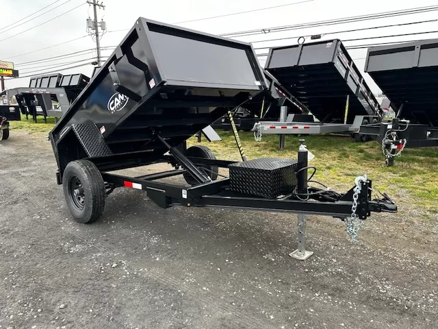 CAM Superline 5x8 Dump Trailer w Spreader Gate (5K GVWR) 1 CAM Superline 5x8 Dump Trailer w Spreader Gate (5K GVWR)