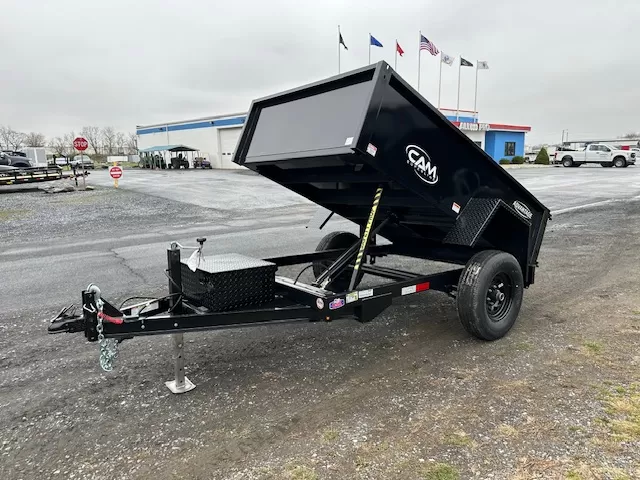 CAM Superline 5x8 Dump Trailer w Spreader Gate (5K GVWR) 2 CAM Superline 5x8 Dump Trailer w Spreader Gate (5K GVWR) - Image 2