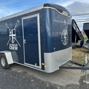 Used 2018 Haulmark 6x12 Enclosed Cargo Trailer w Barn Doors