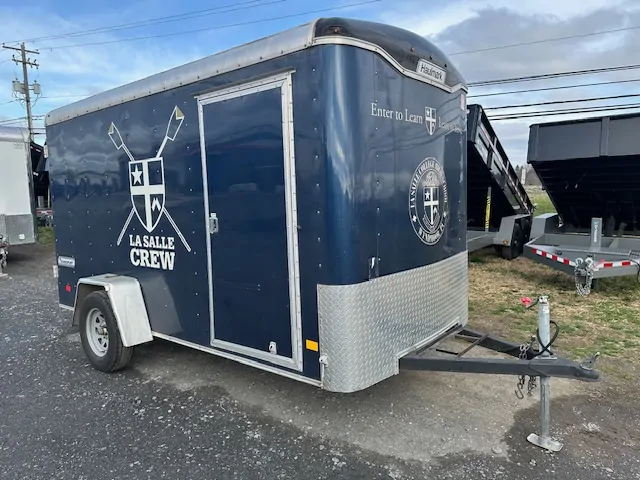 Used 2018 Haulmark 6x12 Enclosed Cargo Trailer w Barn Doors 1 Used 2018 Haulmark 6x12 Enclosed Cargo Trailer w Barn Doors