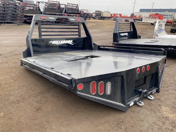 Hillsboro G2 Steel Truck Bed (8'x8.5') | Heavy-Duty Gooseneck Flatbed for Single Rear Wheel Trucks 1 Hillsboro G2 Steel Truck Bed (8'x8.5') | Heavy-Duty Gooseneck Flatbed for Single Rear Wheel Trucks