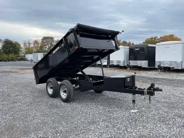 Premier 6x10 Deckover Dump Trailer (9,990 GVWR) w Spreader Gate 1 Premier 6x10 Deckover Dump Trailer (9,990 GVWR) w Spreader Gate