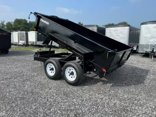 Premier 6x10 Low Profile Dump Trailer w/ Ladder Ramps (10K) 1 Premier 6x10 Low Profile Dump Trailer w/ Ladder Ramps (10K)