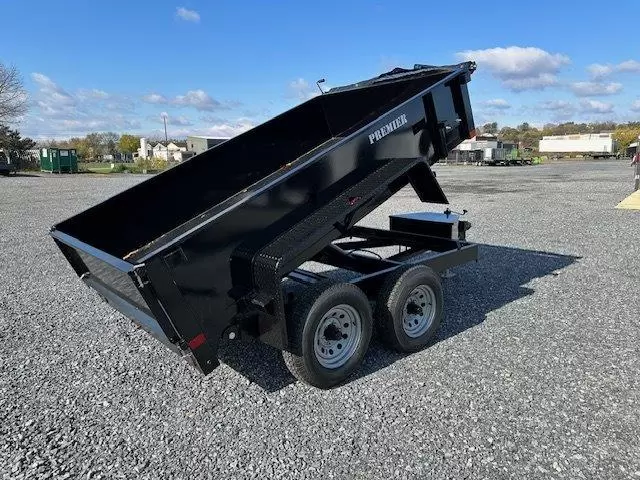 Premier 6x10 Dump Trailer (10K GVWR) w Combo Spreader Gate 1 Premier 6x10 Dump Trailer (10K GVWR) w Combo Spreader Gate