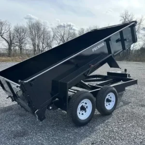 Premier 6x12 Low Profile Dump Trailer w Ladder Ramps (12K)