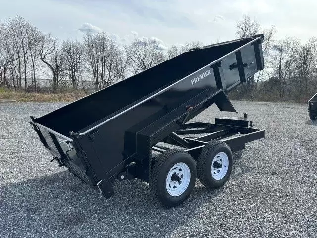 Premier 6x12 Low Profile Dump Trailer w Ladder Ramps (12K) 1 Premier 6x12 Low Profile Dump Trailer w Ladder Ramps (12K)