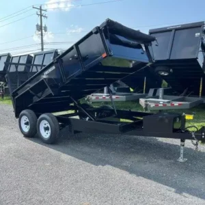 Premier 6x12 Low Profile Dump Trailer w Landscape Ramp (12K)