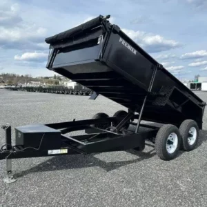 Premier 6x12 Low Profile Dump Trailer w Spreader Gate (12K)