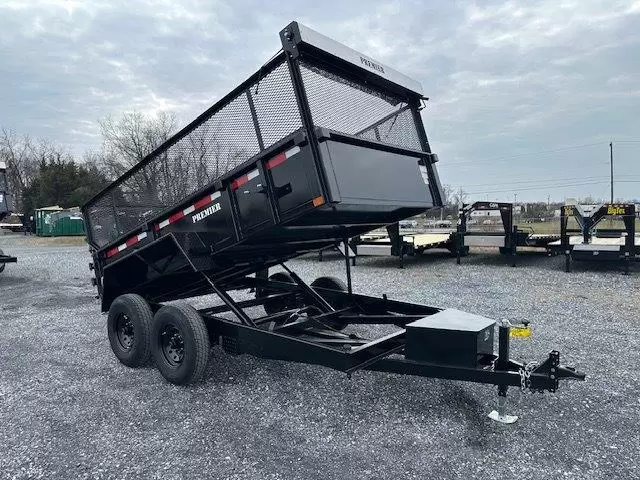 Premier 7x12 High Side Dump Trailer w Combo Gate & Ramps (14K) 6 Premier 7x12 High Side Dump Trailer w Combo Gate & Ramps (14K) - Image 6